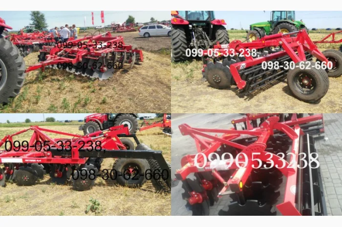 Борона навесная БДН-2, 4., БДП-3200.,  БДП-4000 Паллада прицепная Продажа Червона Зирка- фото № 1