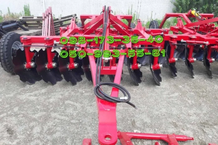 Борона БДН-2.1-2.4 дисковая лучшая для МТЗ-82, ЮМЗ-6 навесная борона-прицепная борона- фото № 1