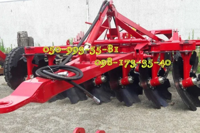 Прицепная VIP борона БДП-2.1(2.4-3.2)навесная, регулировка атаки диска- фото № 1