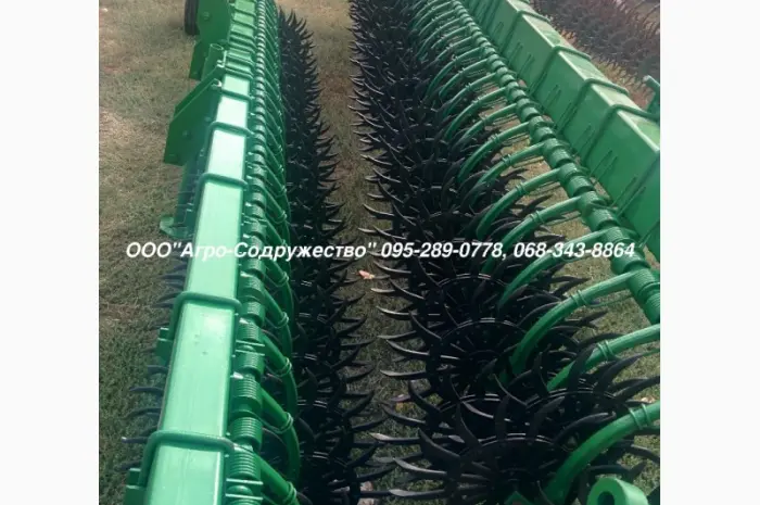 Борона мотыга ротационная John Deere Джон Дир 4.6/6/9/12м. по пропашным культурам- фото № 3