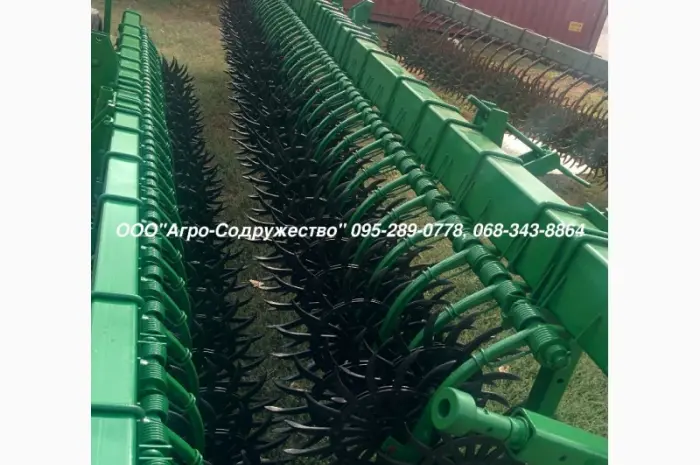Борона мотыга ротационная John Deere Джон Дир 4.6/6/9/12м. по пропашным культурам- фото № 4