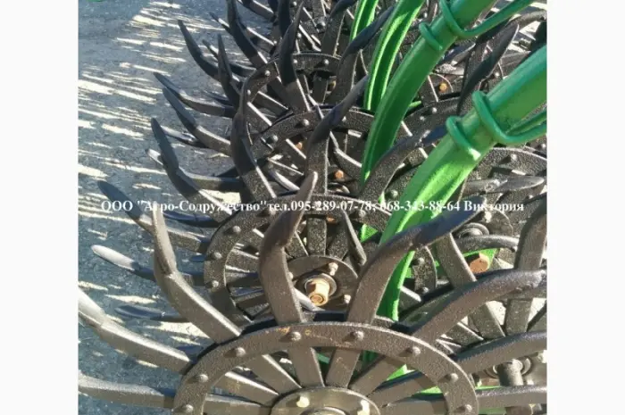 Борона мотыга ротационная John Deere Джон Дир 4.6/6/9/12м. по пропашным культурам- фото № 5