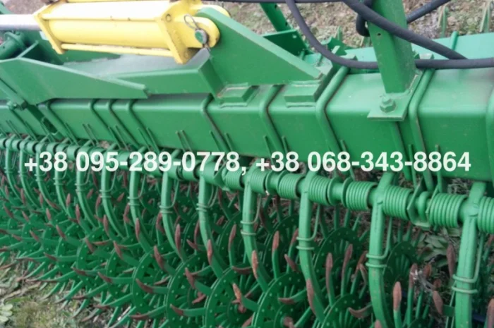 Борон-мотыга ротационная Джон Дир John Deere 400 6м. колеса (ежи) новые оригинал из США- фото № 1