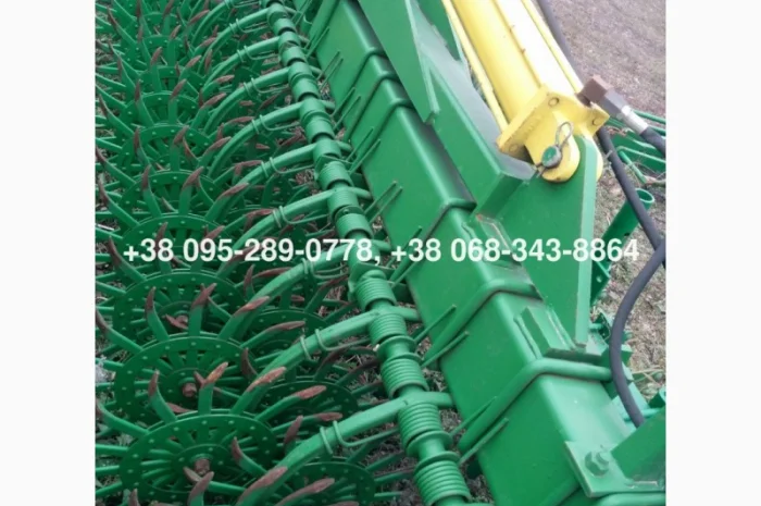 Борон-мотыга ротационная Джон Дир John Deere 400 6м. колеса (ежи) новые оригинал из США- фото № 2