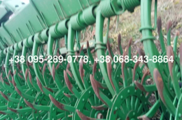 Борон-мотыга ротационная Джон Дир John Deere 400 6м. колеса (ежи) новые оригинал из США- фото № 4