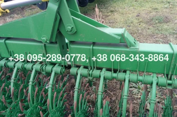 Борон-мотыга ротационная Джон Дир John Deere 400 6м. колеса (ежи) новые оригинал из США- фото № 7