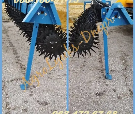 Ротационная борона с транспортной тележкой БР-6- фото № 1
