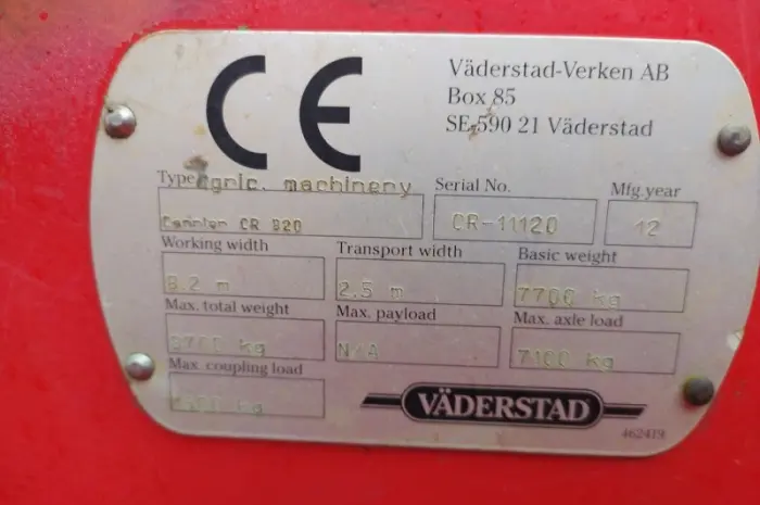 Дискатор VÄDERSTAD Carrier 820- фото № 7