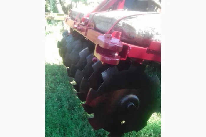 Дискова борона для мінітрактора нова СССР 1.6м. Регульована 10 дисків- фото № 3