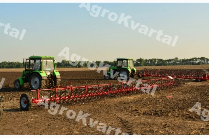 Новинка на рынке Борона гидравлическая БГ-19 с боронами Бзсс-1 в комплекте, рабочая ширина- фото № 1