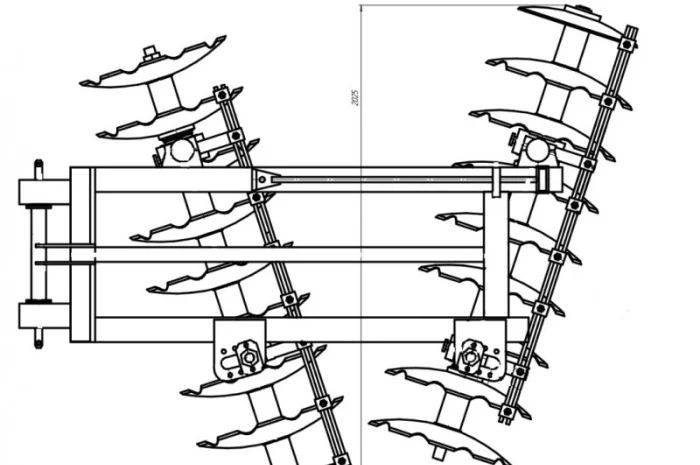 Борона дисковая навесная БДВ-2.2- фото № 2