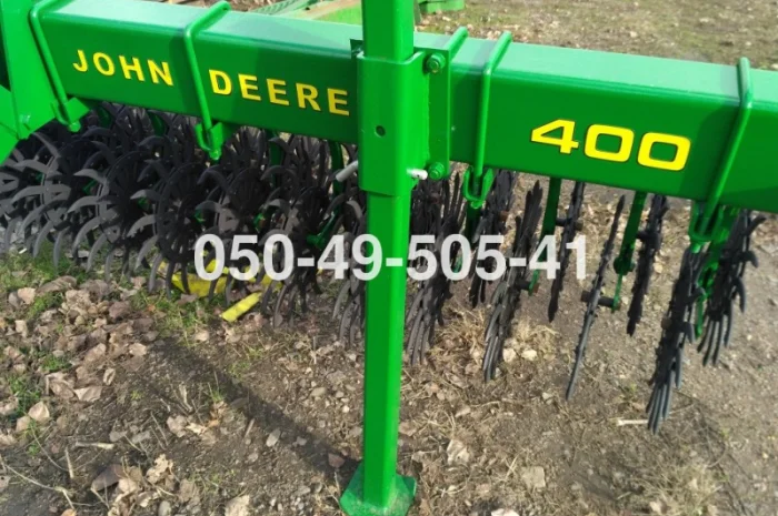 Цільнорамна ротаційна борона мотига JOHN DEERE 400 Джон Дір з тележкою- фото № 1