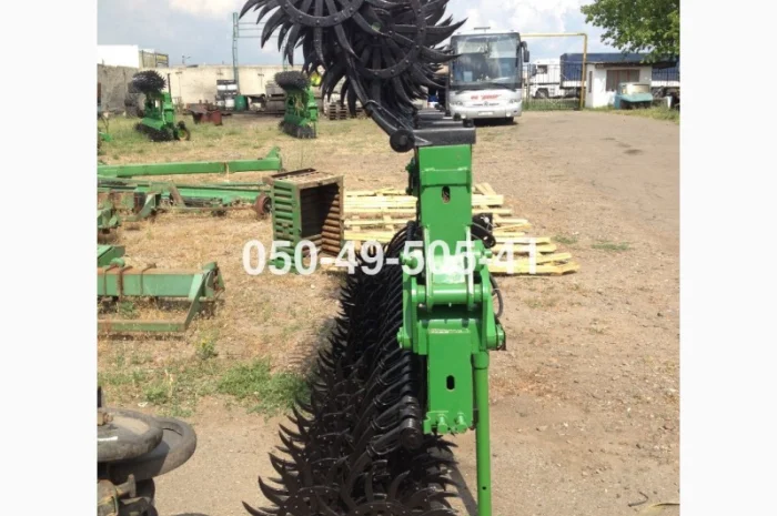 Американська ротаційна пружинна зубова борона Джон Дір John Deere 6 метрова- фото № 4