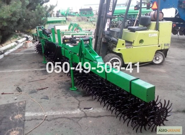 Американська ротаційна пружинна зубова борона Джон Дір John Deere 6 метрова- фото № 8