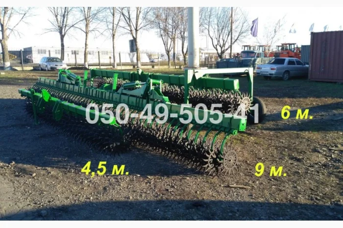 Настоящая борона мотыга John Deere 400 (4, 6, 9, 12 м.) ротационная- фото № 1