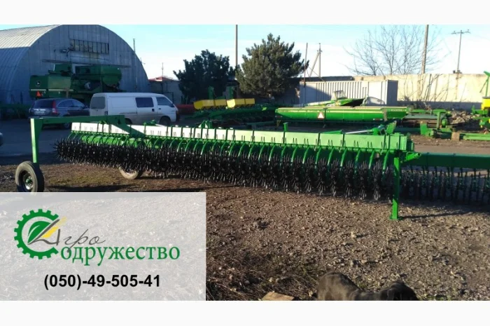 Настоящая борона мотыга John Deere 400 (4, 6, 9, 12 м.) ротационная- фото № 3
