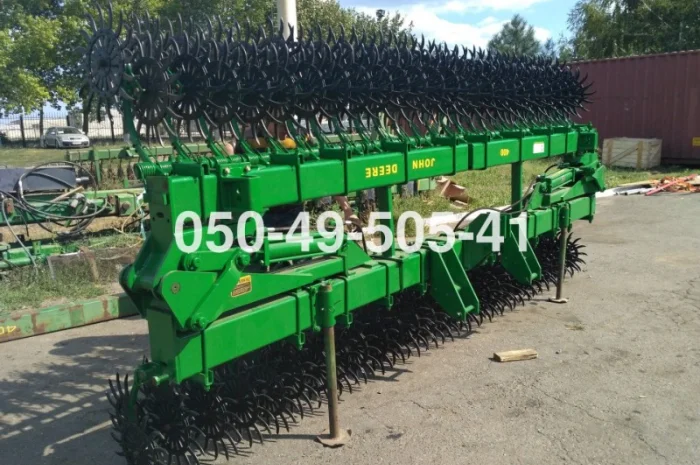 Складная 9 метровая борона ротационная John Deere под МТЗ 892- фото № 2