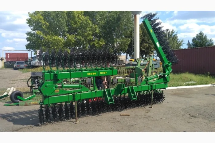 Складная 9 метровая борона ротационная John Deere под МТЗ 892- фото № 4