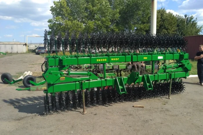Складная 9 метровая борона ротационная John Deere под МТЗ 892- фото № 7