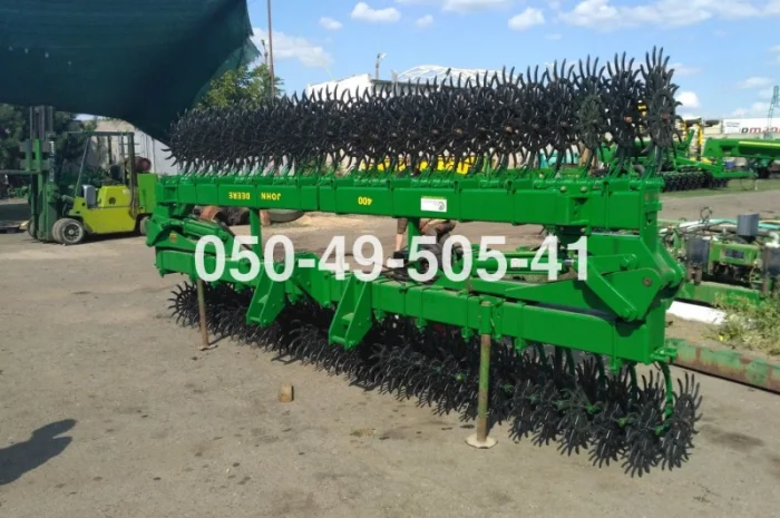 Складная 9 метровая борона ротационная John Deere под МТЗ 892- фото № 1