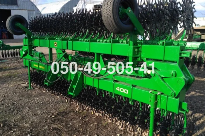 Борона мотика мотига ротаційна JOHN DEERE 400 9 метрові (оригінал)- фото № 1