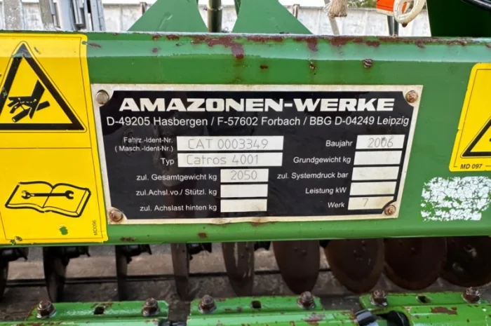Дискова борона Amazone Catros 4001- фото № 10