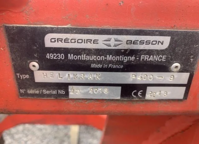 Глибокорозпушувач GREGOIRE BESSON HELIKRAK, 2018 р.в- фото № 3