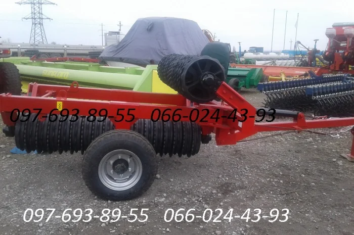 Каток зубчато-кольчатый КЗК-6-01 почвообрабатывающий- фото № 1