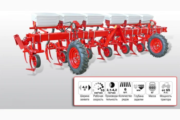 Культиватор КРН 4, 2 междурядный- фото № 2