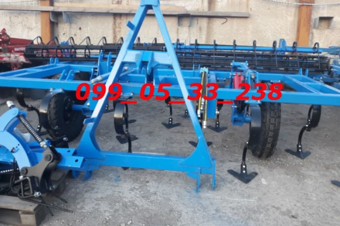 Четырехрядный культиватор КППО-4 прицепной с пружиной и катками Культиватор сплошной- фото № 1