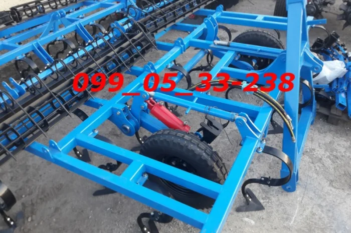 Четырехрядный культиватор КППО-4 прицепной с пружиной и катками Культиватор сплошной- фото № 2