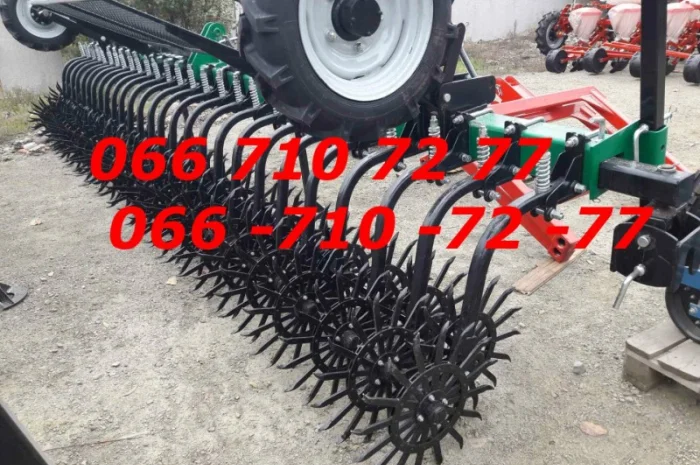 Борона культиватор МОТЫГА 6-метровая с транспортным устройством и защитой на фото- фото № 2
