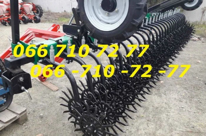 Борона культиватор МОТЫГА 6-метровая с транспортным устройством и защитой на фото- фото № 1