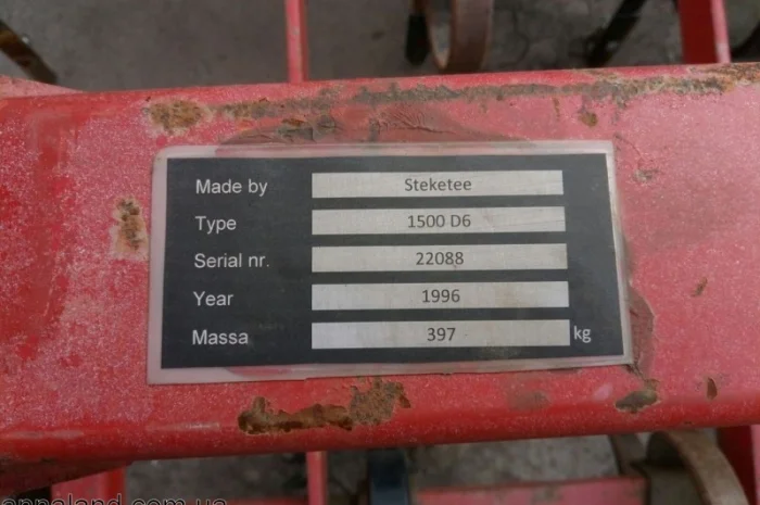 Продам культиватор Steketee 1500 D6- фото № 3