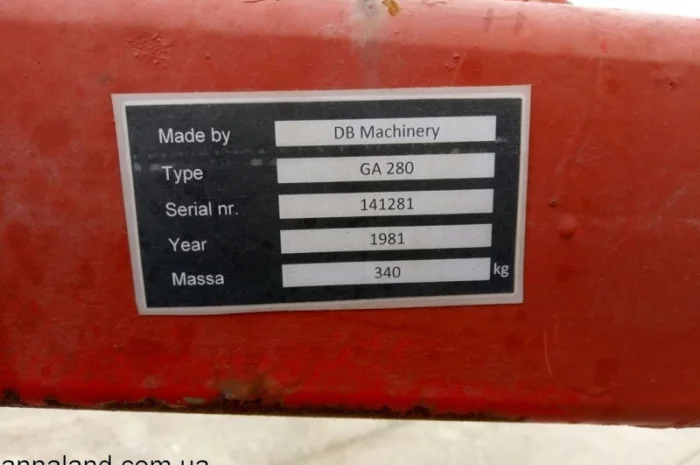 Продам Культиватор DB Machinery GA280- фото № 6