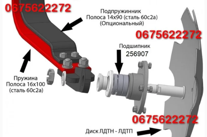 Лущильник дисковый от 2.4 до 7 метров- фото № 5