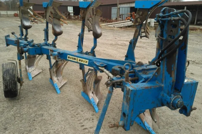 Плуг оборотный Rabe Werk 120 на 4 корпуса ленточный отвал / Рабеверк / Lemken, Лемкен- фото № 1