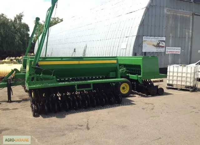3-х секционная Сеялка зерновая механика джон Дир John Deere 455 9- фото № 3