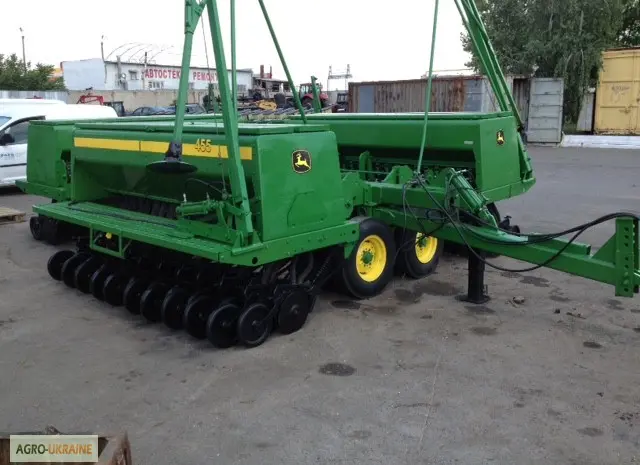 3-х секционная Сеялка зерновая механика джон Дир John Deere 455 9- фото № 5