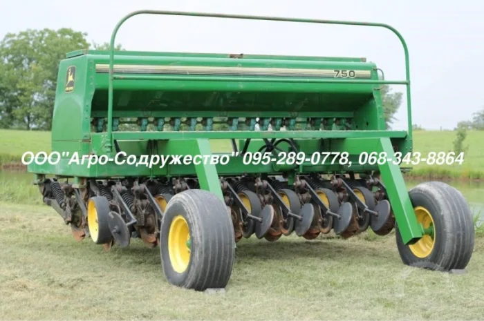 Механическая Сеялка зерновая John Deere 750 3, 1/4, 6/6, 1 из США- фото № 1
