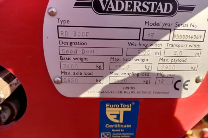 Обмен на авто Сеялка Vaderstad rapid 300c super xl ведерштад рапід- фото № 3