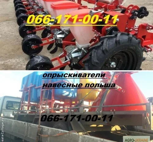 Акция! Сеялка новая УПС-8 заводская +опрыскиватель польша ОП любой +кардан- фото № 1