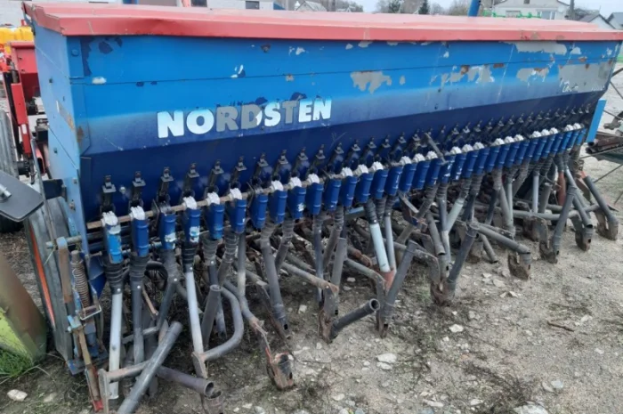 Механічна зернова сівалка 3 м на 33 рядів б/у Nordsten- фото № 2