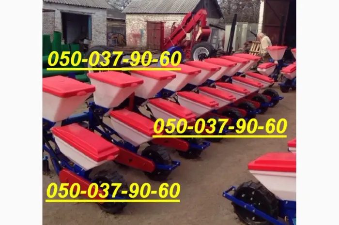 РЕАЛЬНАЯ сеялка СПЧ -8 с пластиковыми банками на удобрение и семена НОВАЯ- фото № 1