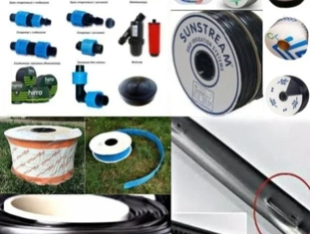 Капельный полив орошение капельная лента наборы в бухтах намотке от 100м- фото № 3