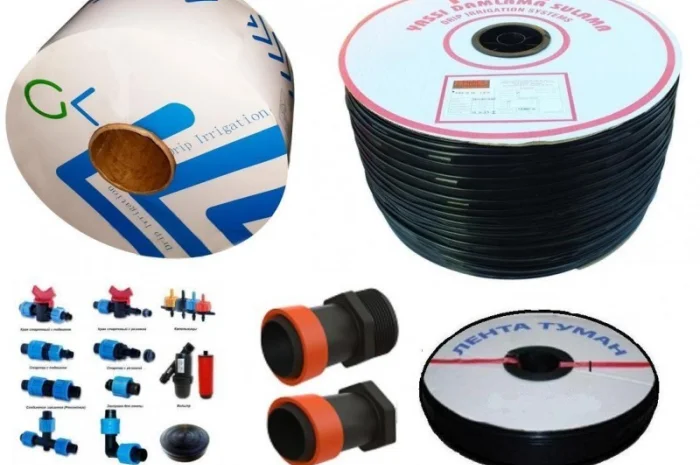 Капельная лента от 50м 10 20 30см 6, 7, 8mil фитинги и комплектующие для капельного полива- фото № 3