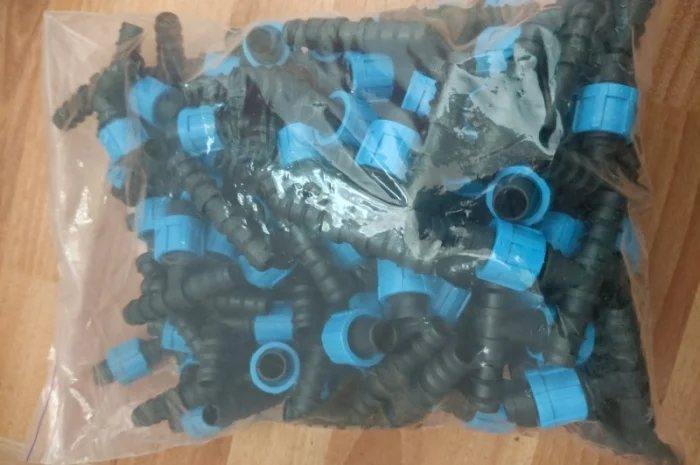 Тройник капельной ленты DN16*17*16 Santehplast SL-021 Упаковка 50 штук- фото № 3