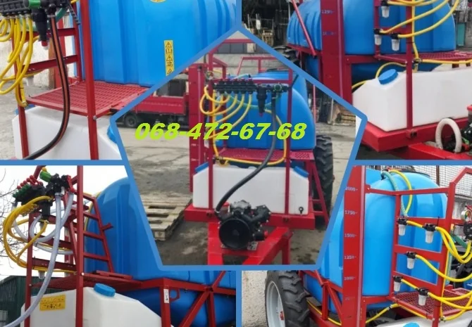 Опрыскиватель прицепной 2000л с Итальянским оборудованием- фото № 1