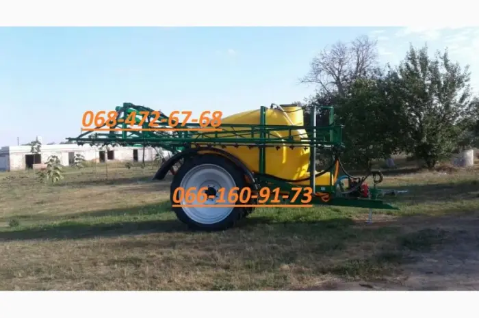 Обприскувач причіпний Оп-2000 зі штангою 21 м.Оснащений потужним (160л / хв.)- фото № 1