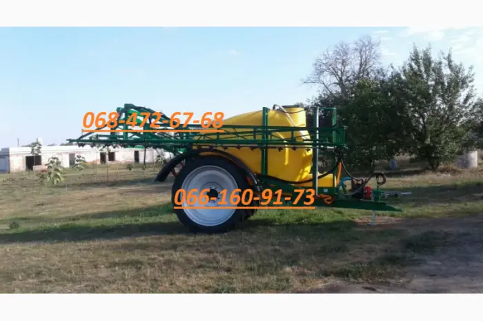 Обприскувач причіпний Оп-2000 зі штангою 21 м.Оснащений потужним (160л / хв.)- фото № 3